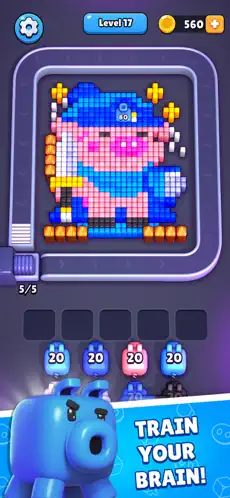 Pixel Flow Gameplay Level Concept 2