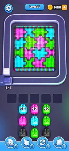 Pixel Flow Gameplay Level Concept 6