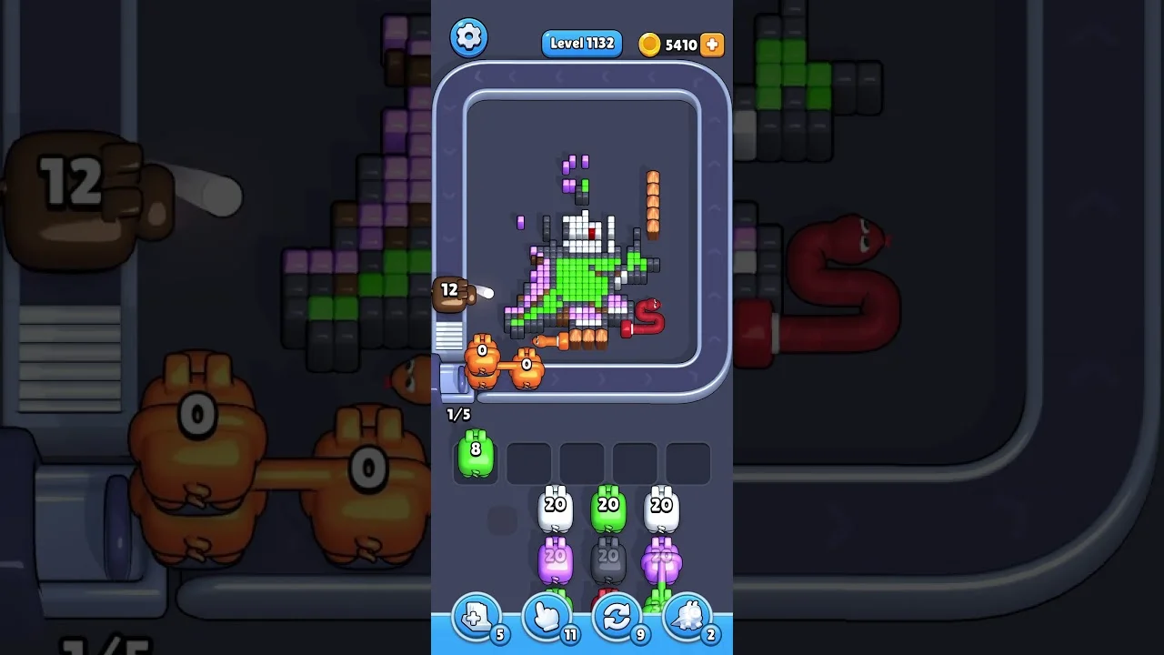 Pixel Flow Level 1132 Solution: Complete Walkthrough & Guide