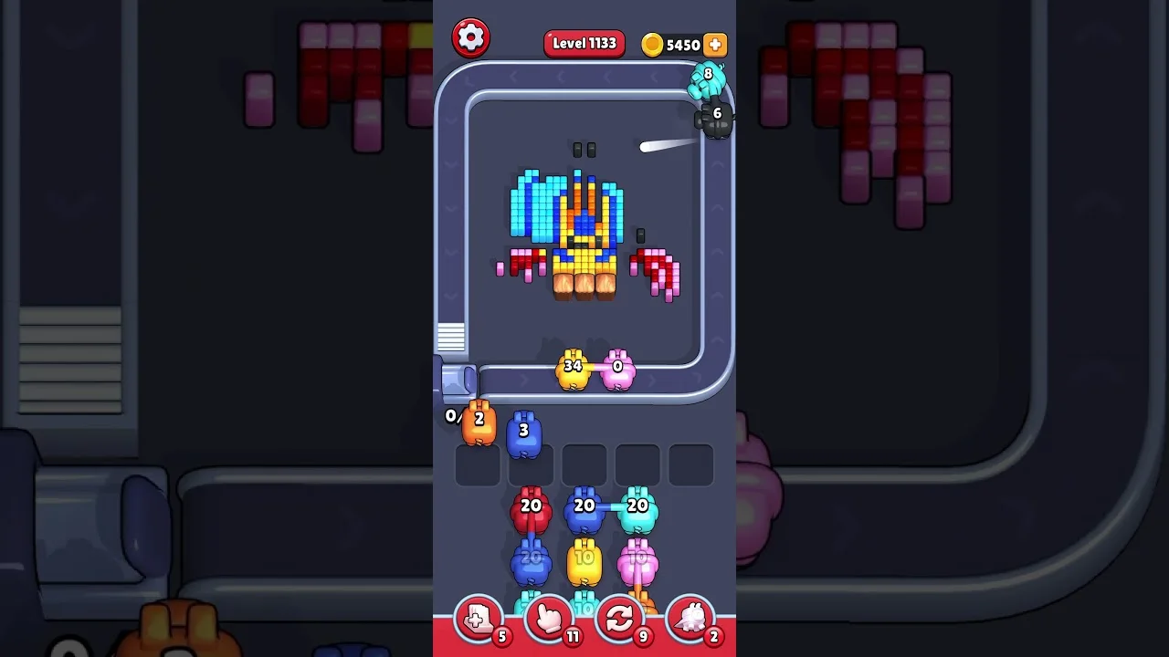 Pixel Flow Level 1133 Solution & Walkthrough Guide