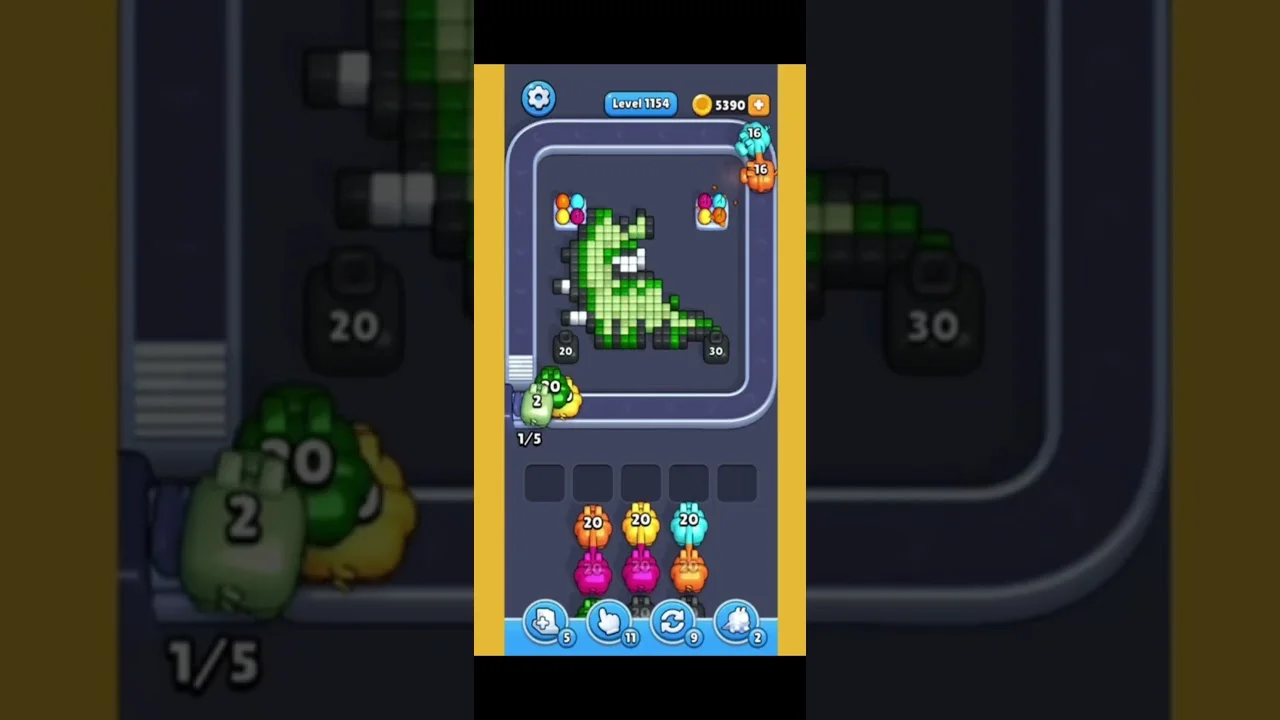 Pixel Flow Level 1154 Solution & Walkthrough Guide