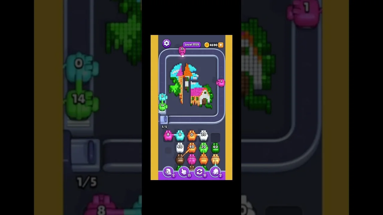 Pixel Flow Level 1159 Solution & Walkthrough Guide