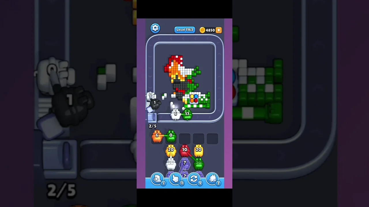 Pixel Flow Level 1163 Solution & Walkthrough Guide