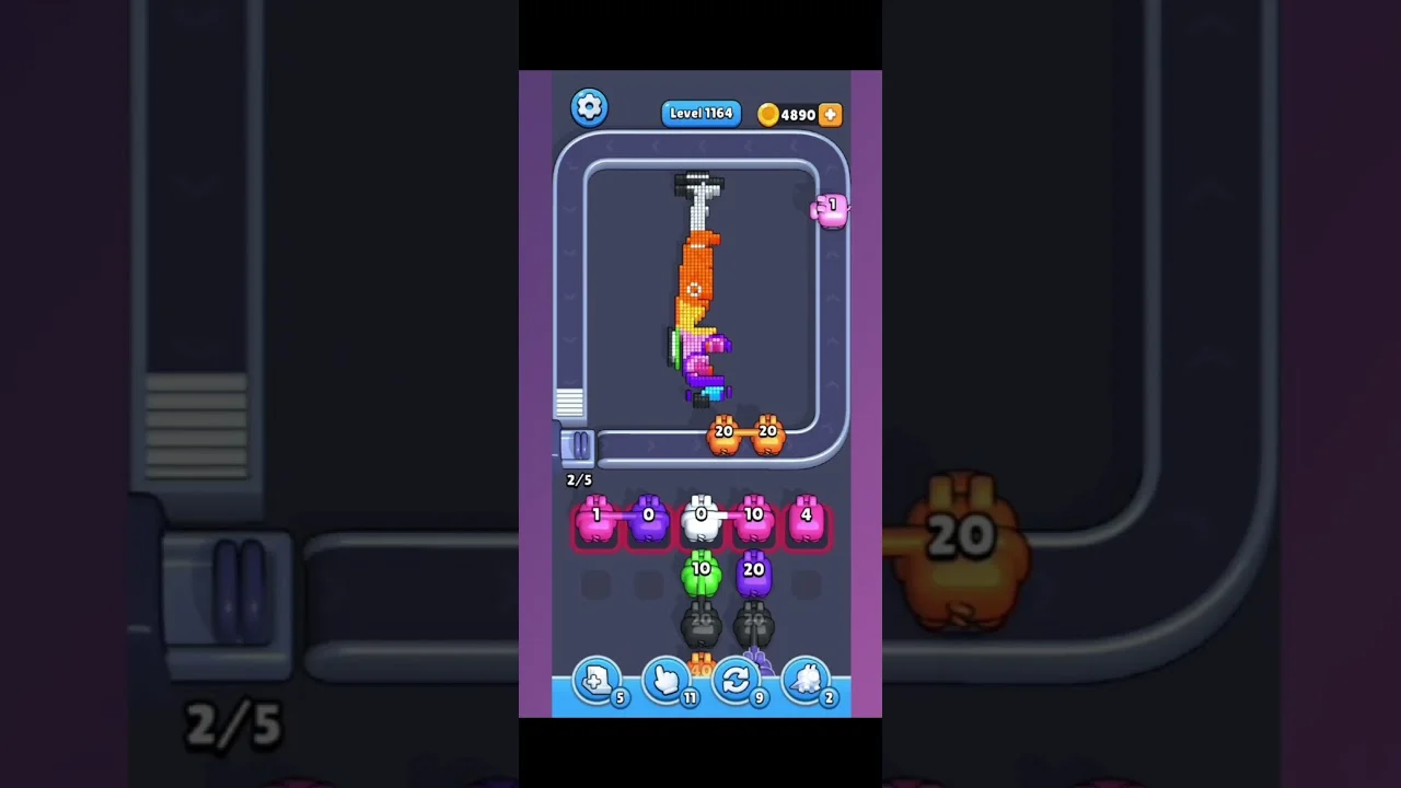 Pixel Flow Level 1164 Solution & Walkthrough Guide