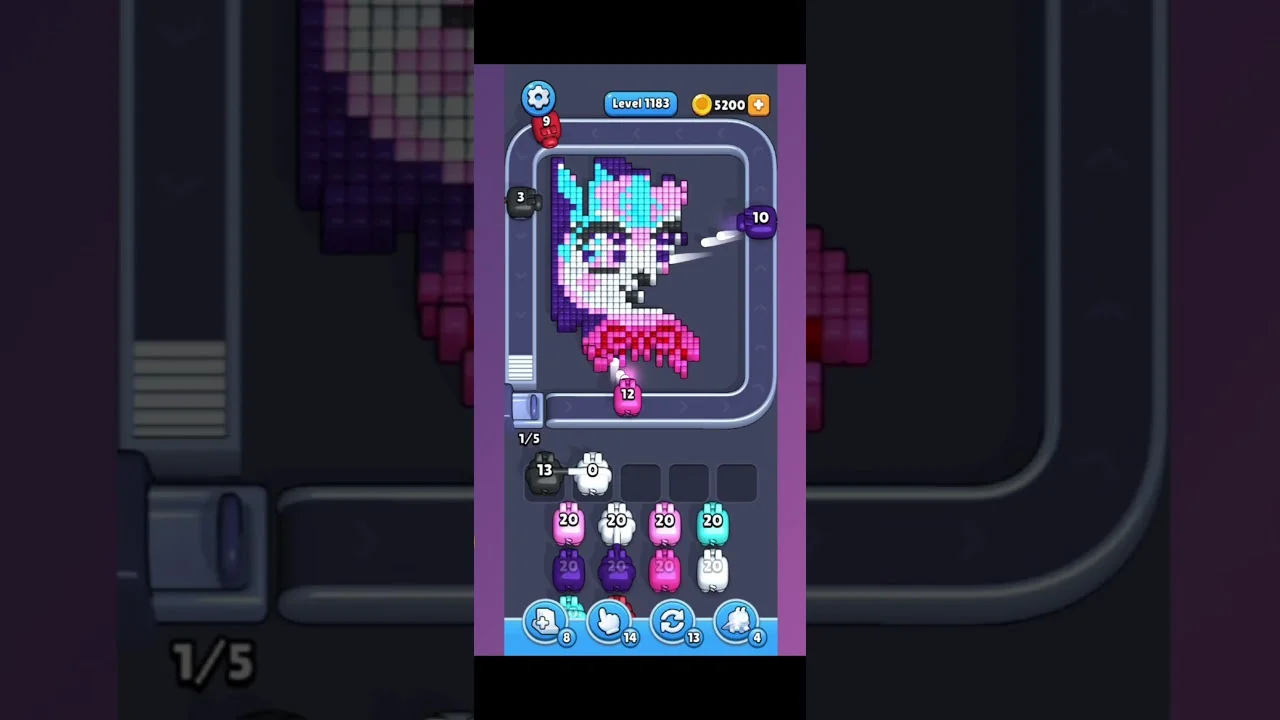 Pixel Flow Level 1183 Solution & Walkthrough Guide