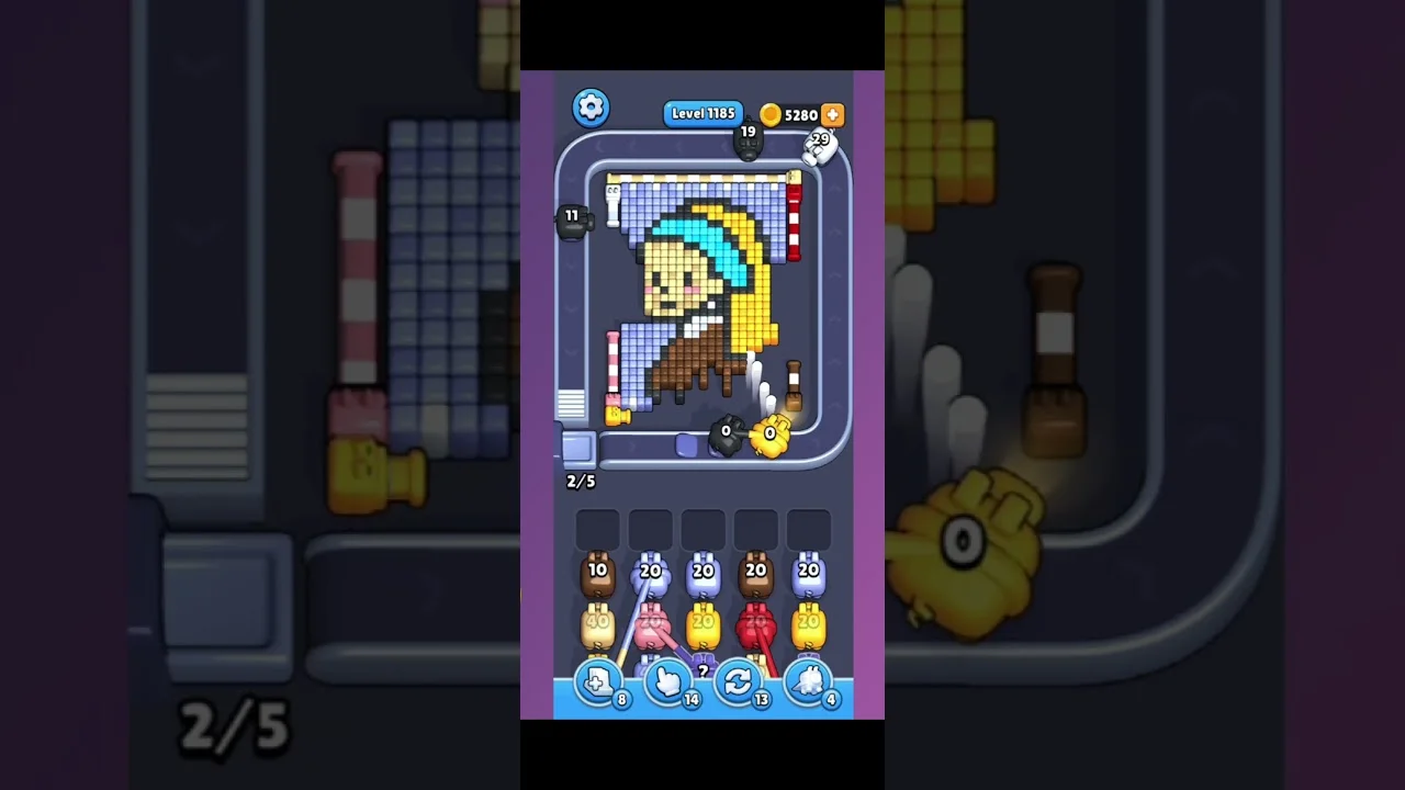 Pixel Flow Level 1185 Solution: Complete Walkthrough Guide