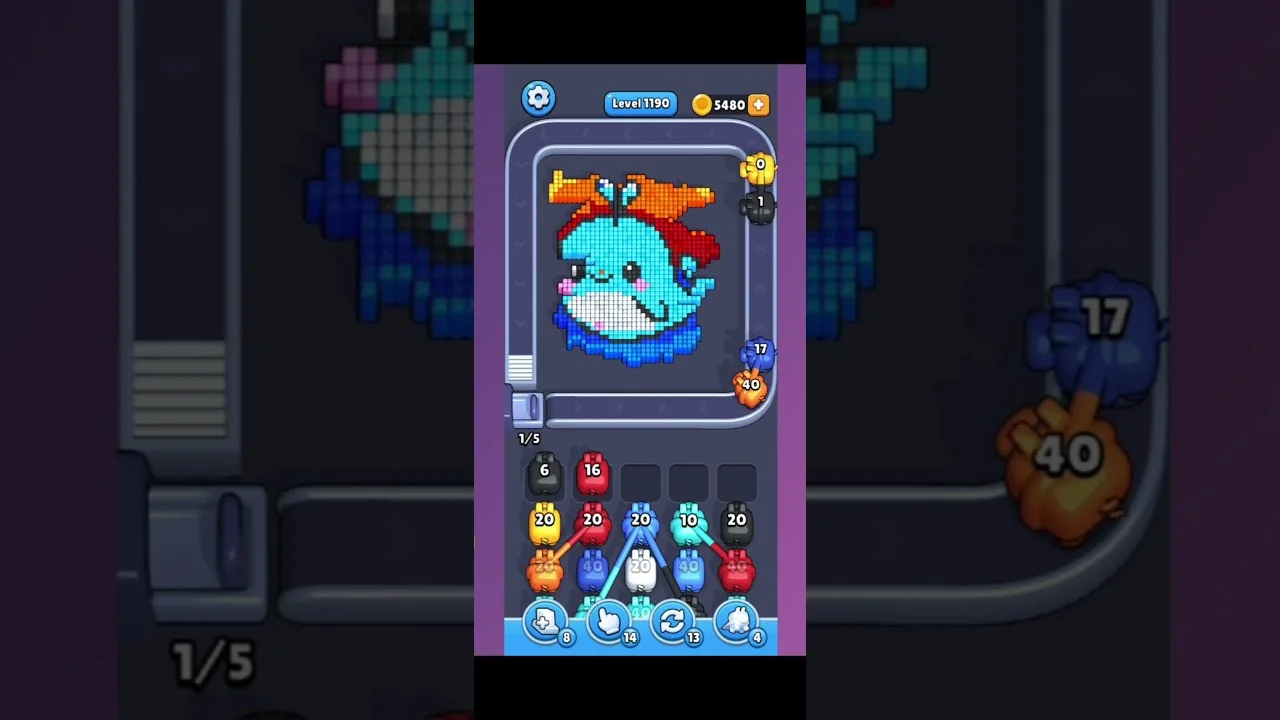 Pixel Flow Level 1190 Solution: Complete Walkthrough & Guide