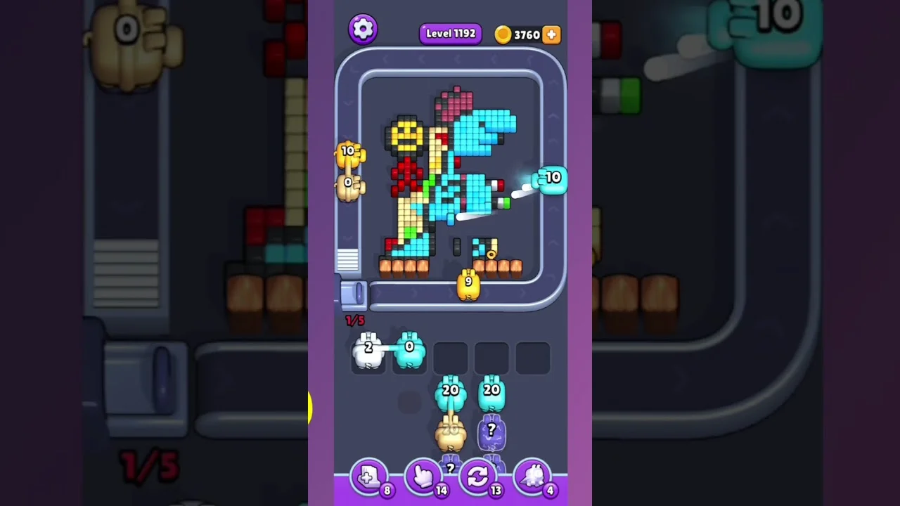 Pixel Flow Level 1192 Solution: Complete Walkthrough & Guide