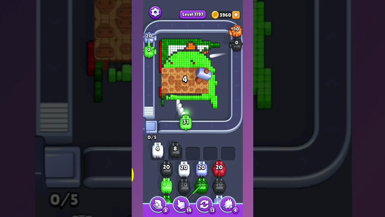 Pixel Flow Level 1197 Solution: Complete Walkthrough & Guide