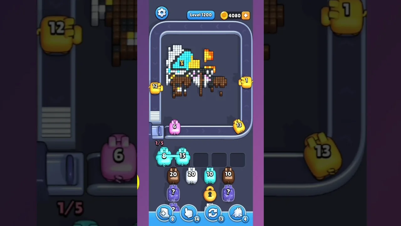 Pixel Flow Level 1200 Solution & Walkthrough Guide