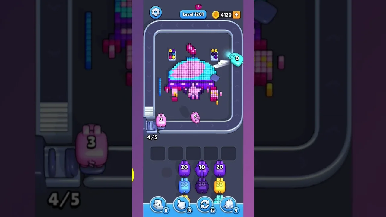 Pixel Flow Level 1201 Solution & Walkthrough Guide