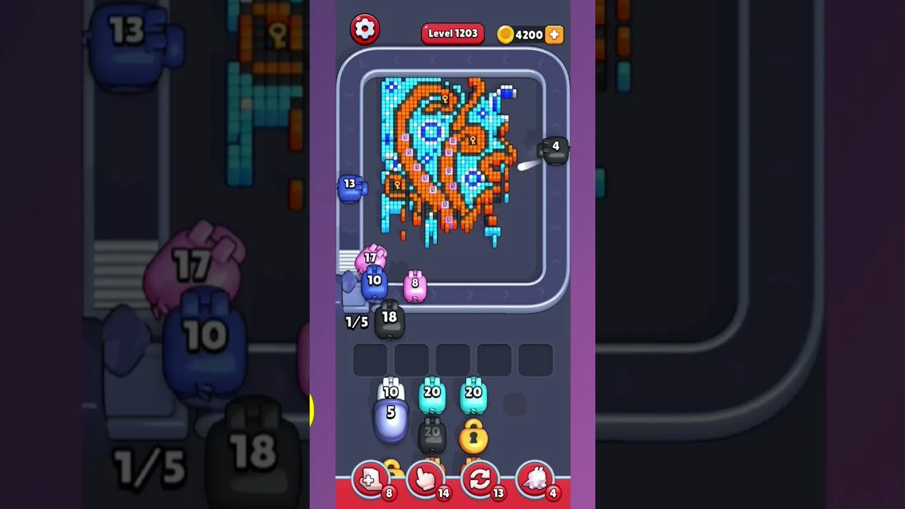 Pixel Flow Level 1203 Solution & Walkthrough Guide
