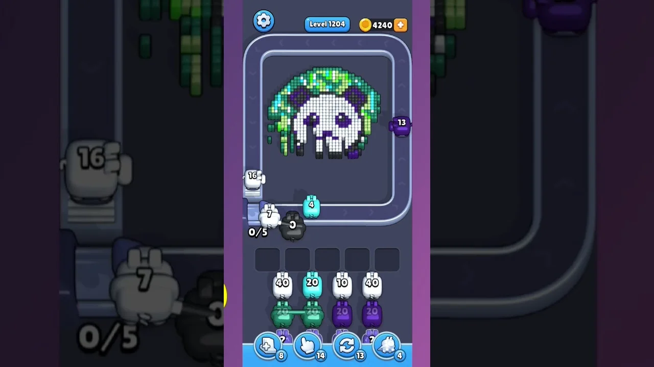Pixel Flow Level 1204 Solution & Walkthrough Guide