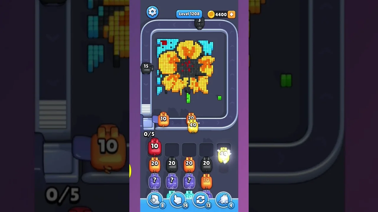 Pixel Flow Level 1208 Solution: Complete Walkthrough & Guide