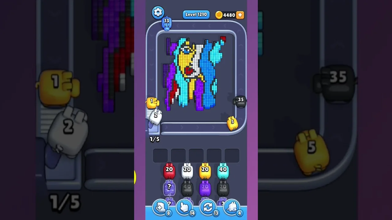Pixel Flow Level 1210 Solution & Walkthrough Guide