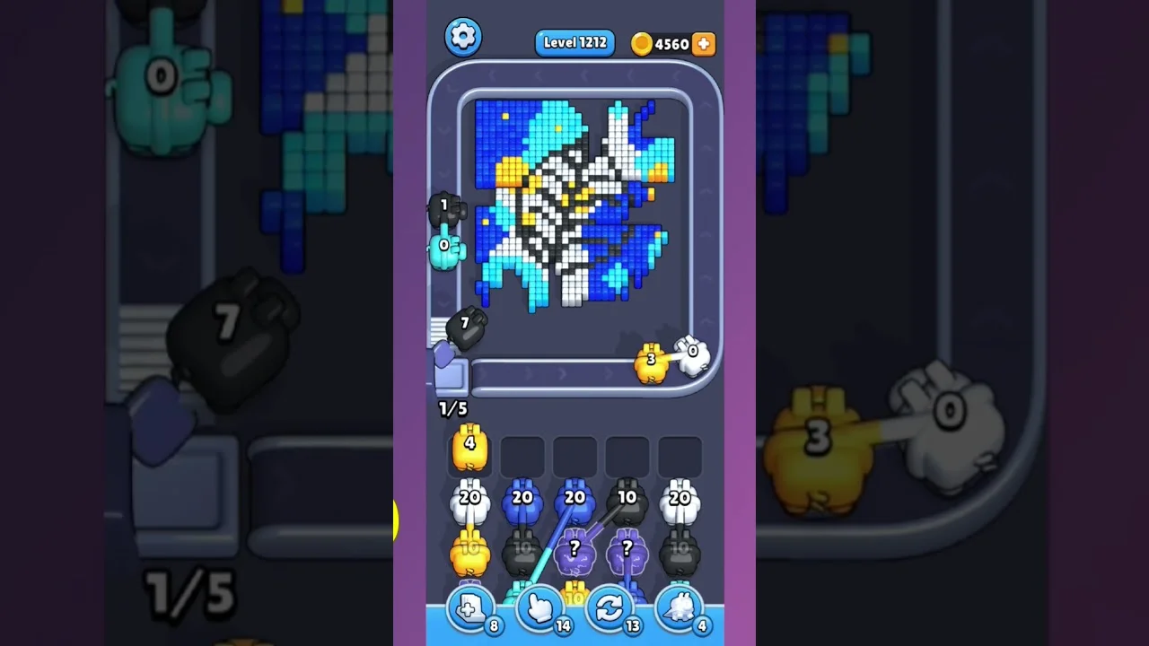 Pixel Flow Level 1211 Solution & Walkthrough Guide