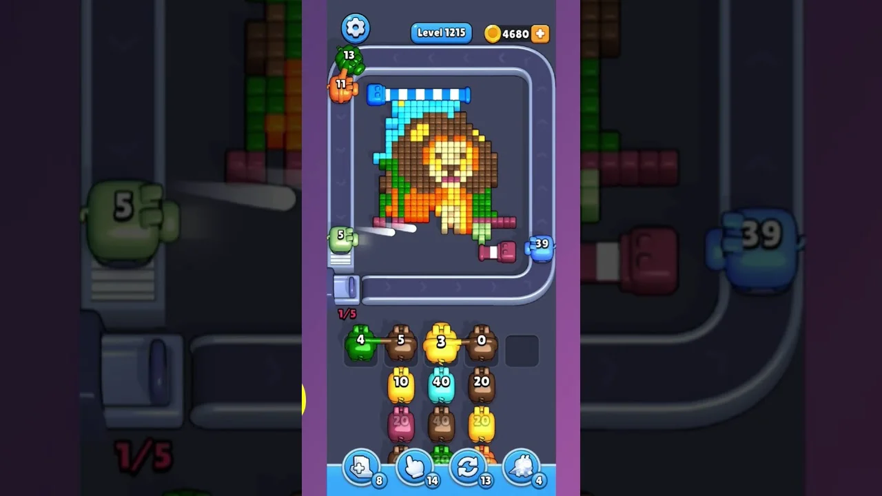 Pixel Flow Level 1215 Solution: Complete Walkthrough & Guide