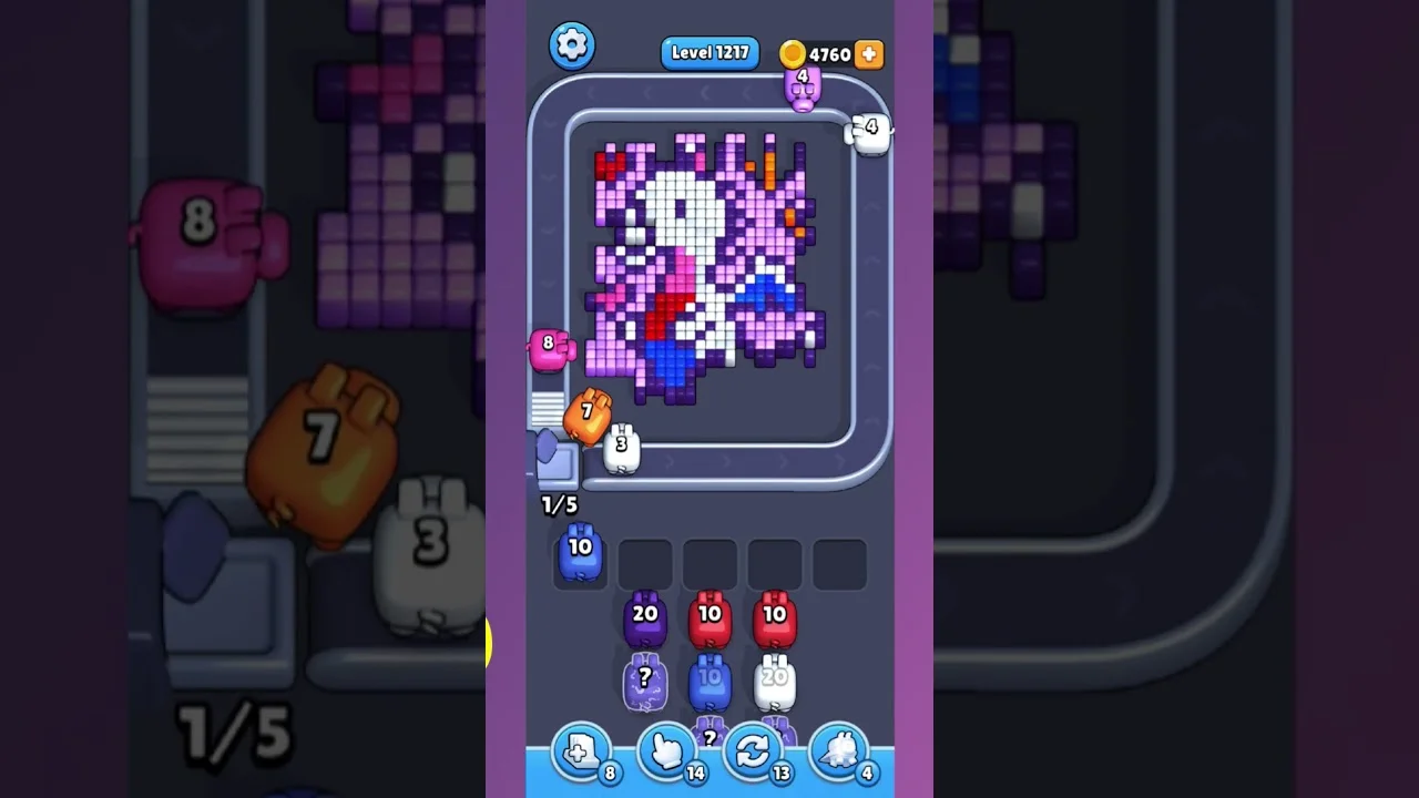 Pixel Flow Level 1217 Solution & Walkthrough Guide