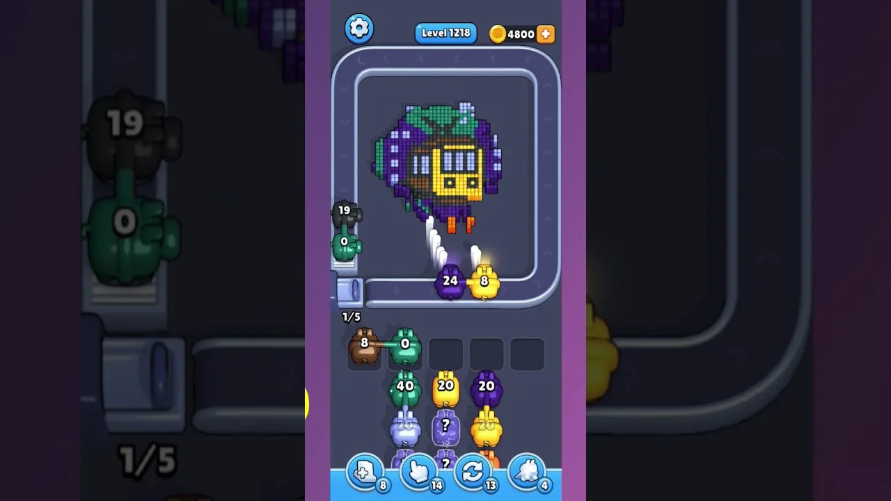 Pixel Flow Level 1218 Solution & Walkthrough Guide
