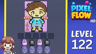 Pixel Flow Level 122 Solution & Walkthrough Guide