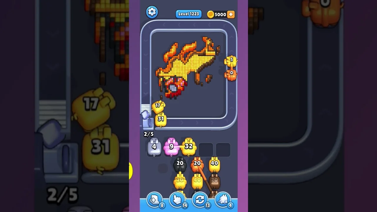 Pixel Flow Level 1223 Solution & Walkthrough Guide