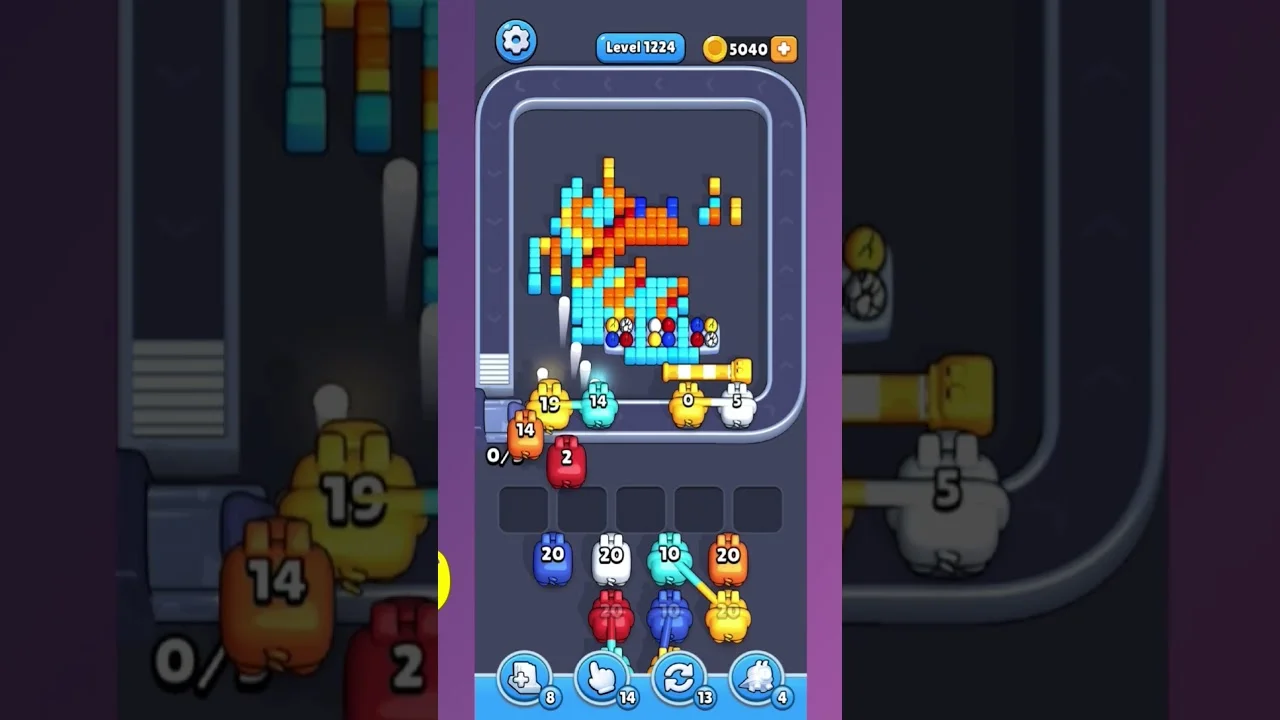 Pixel Flow Level 1224 Solution & Walkthrough Guide
