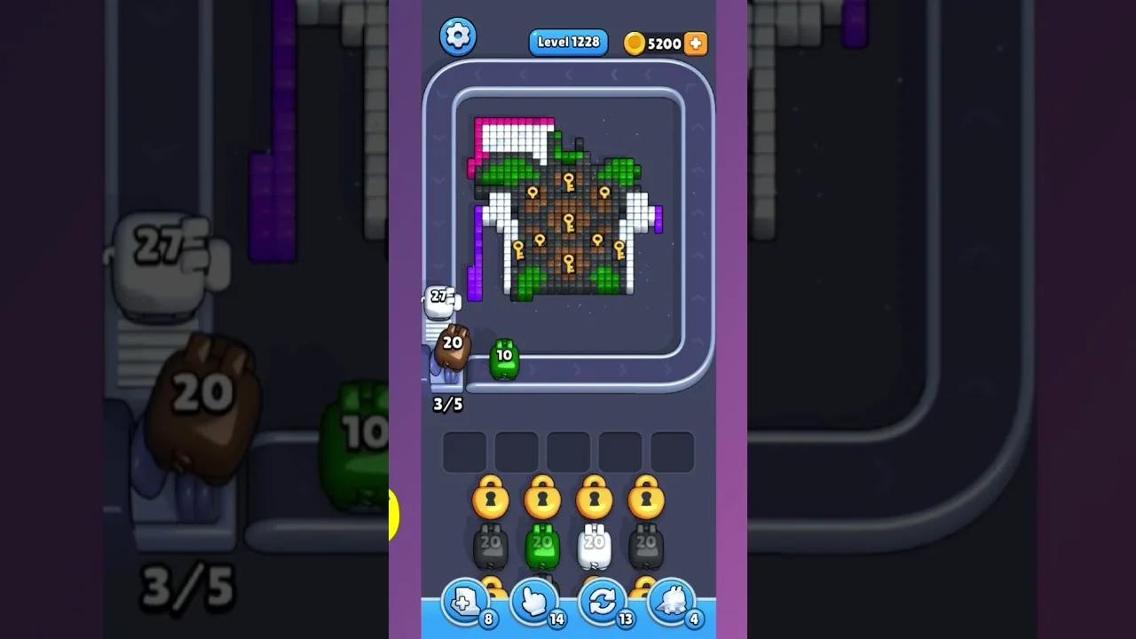 Pixel Flow Level 1228 Solution: Complete Walkthrough & Guide