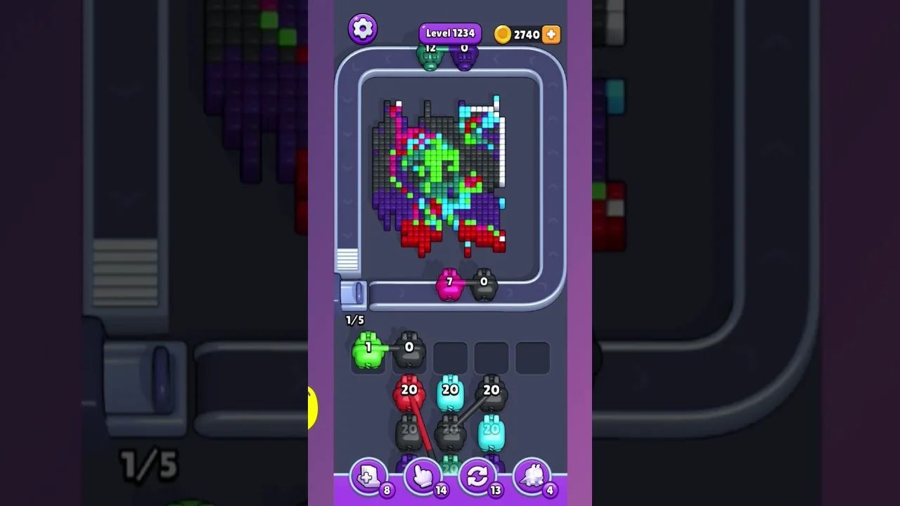 Pixel Flow Level 1234 Solution: Complete Walkthrough & Guide