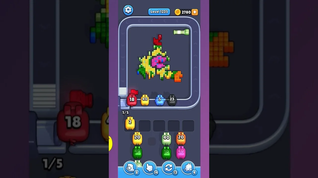 Pixel Flow Level 1235 Solution: Complete Walkthrough & Guide