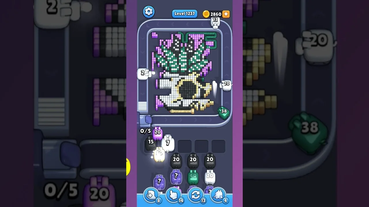 Pixel Flow Level 1237 Solution & Walkthrough Guide