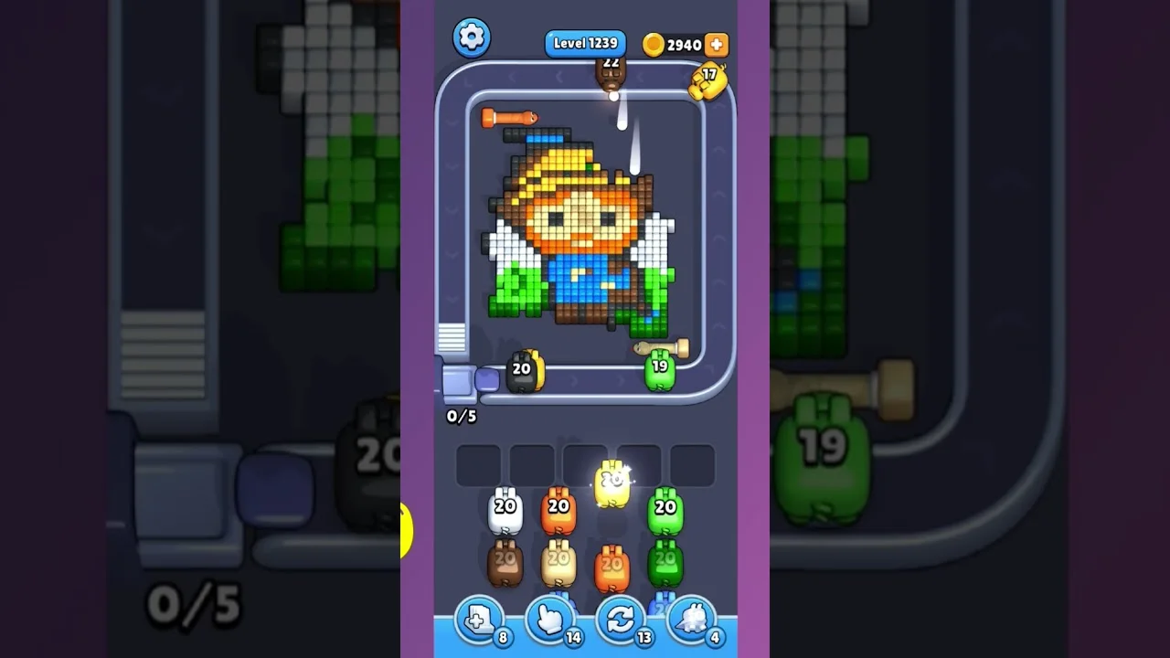 Pixel Flow Level 1239 Solution & Walkthrough Guide