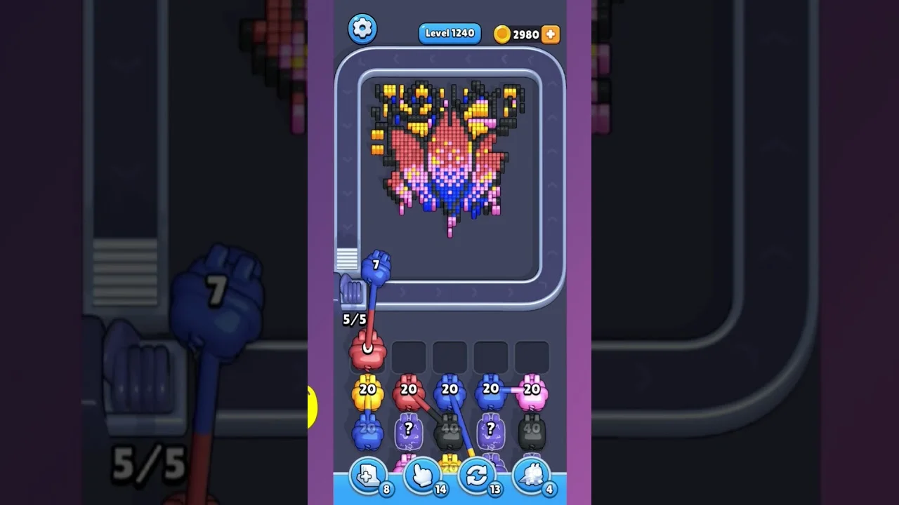 Pixel Flow Level 1240 Solution: Complete Walkthrough & Guide