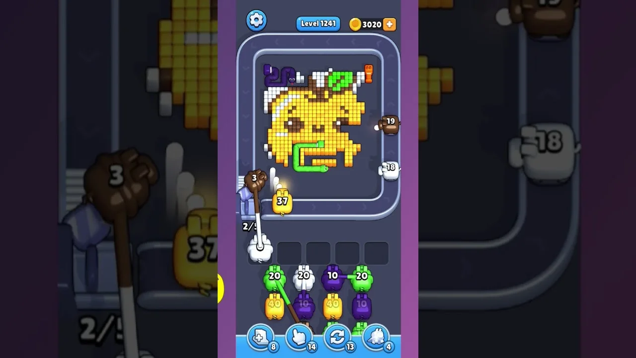 Pixel Flow Level 1241 Solution & Walkthrough Guide