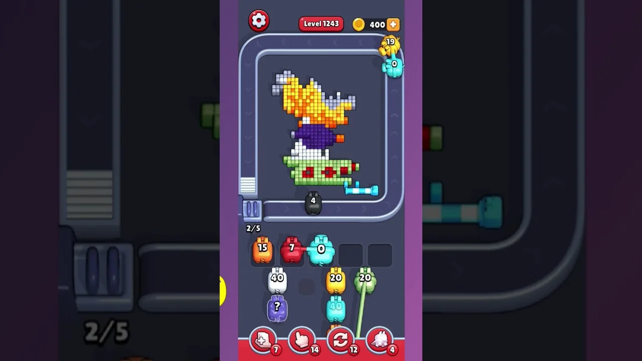 Pixel Flow Level 1243 Solution: Complete Walkthrough & Guide