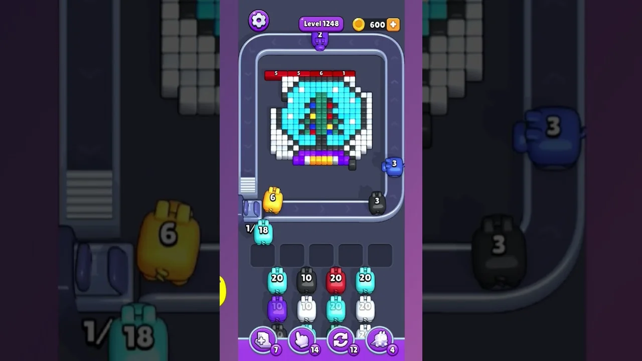 Pixel Flow Level 1248 Solution: Complete Walkthrough & Guide