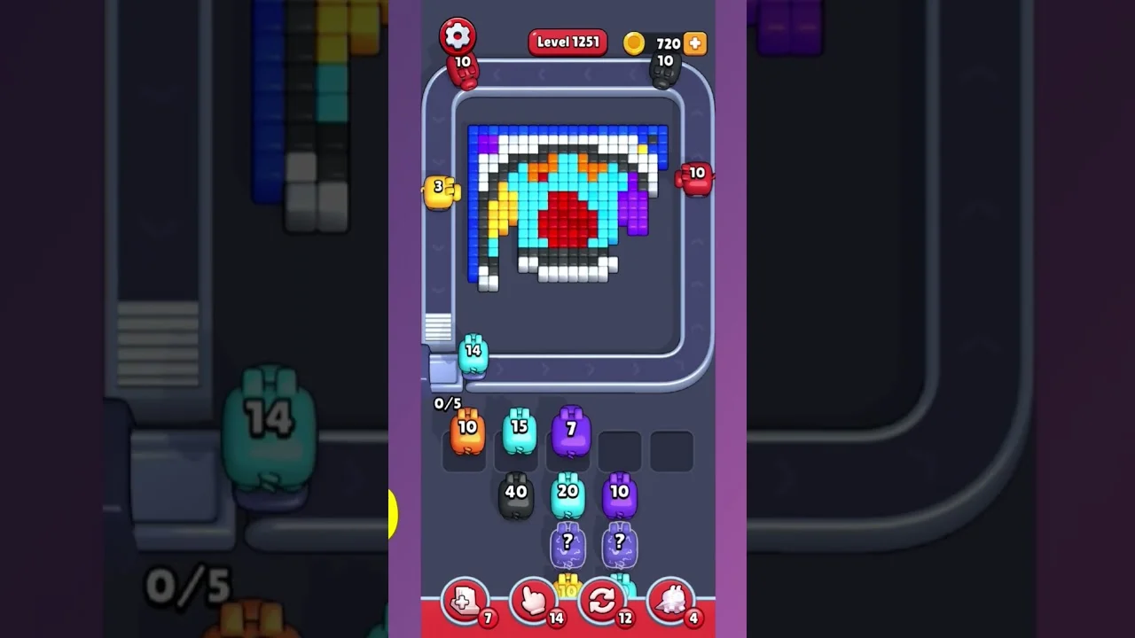 Pixel Flow Level 1251 Solution & Walkthrough Guide