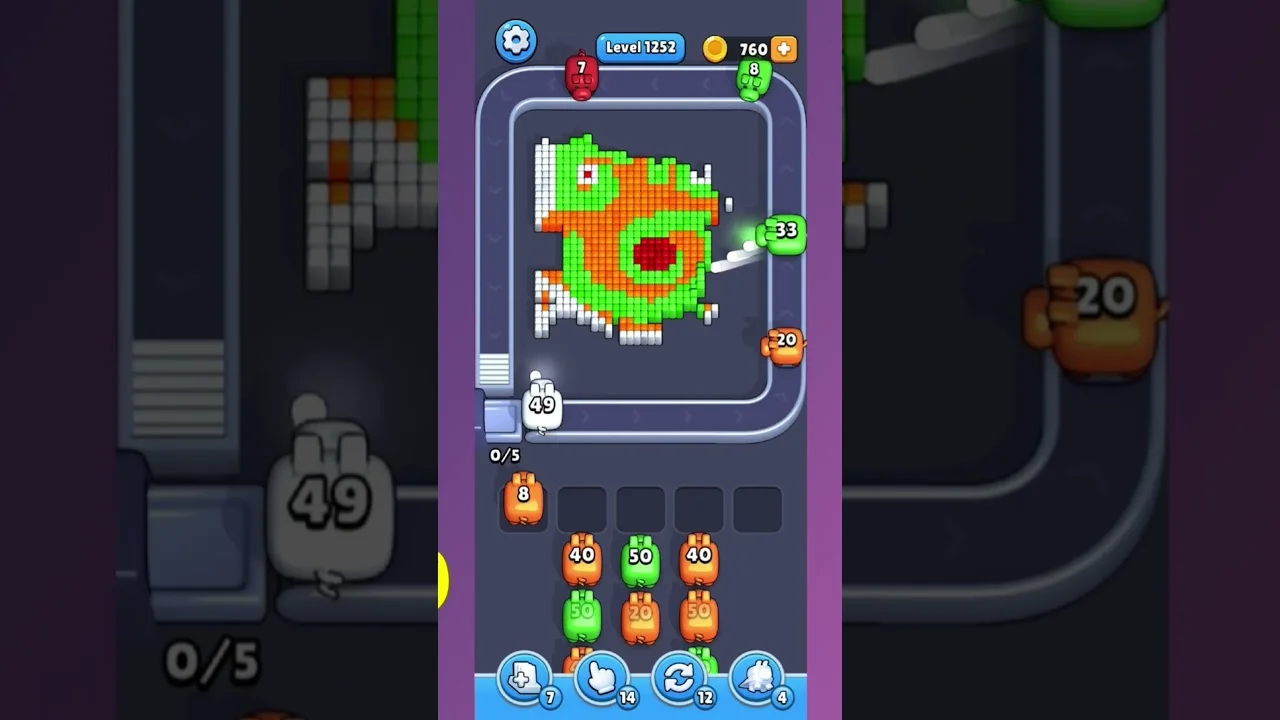 Pixel Flow Level 1252 Solution: Complete Walkthrough & Guide