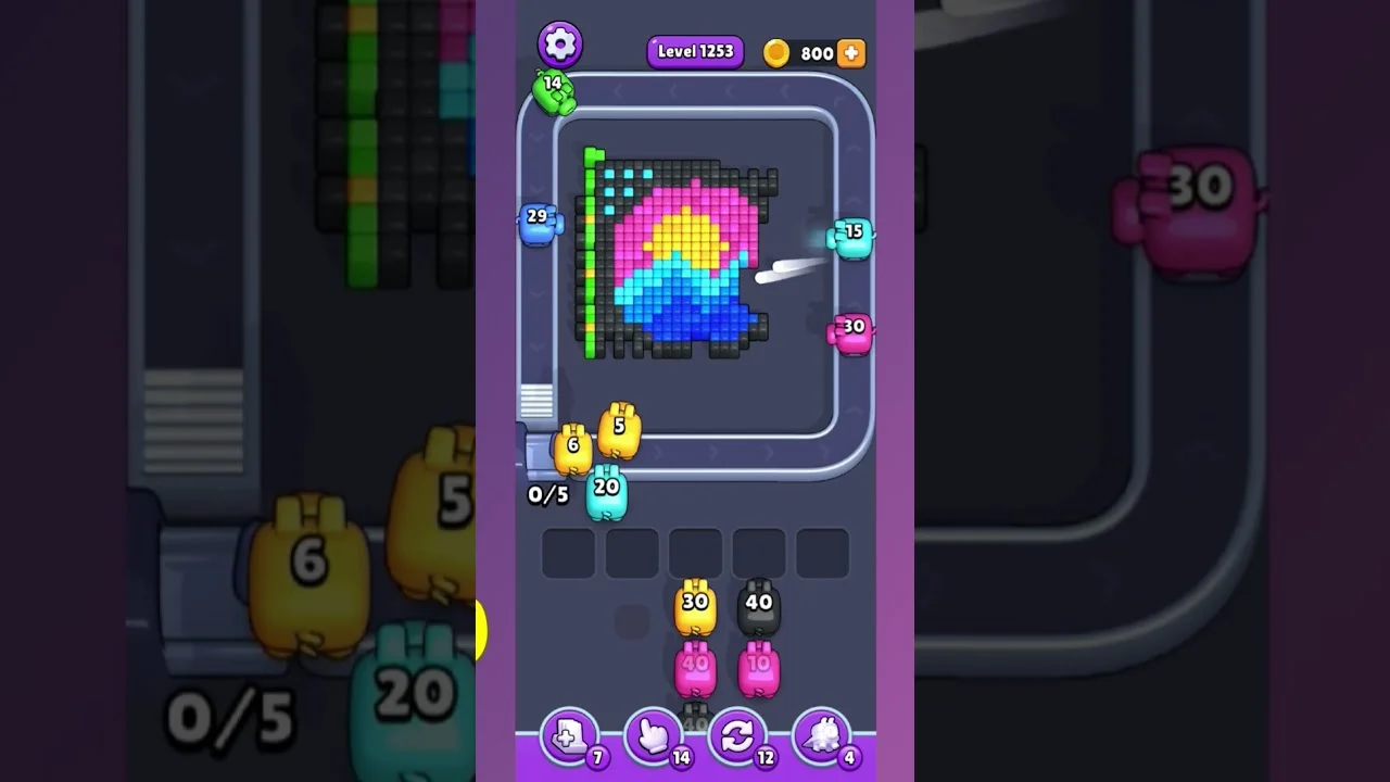 Pixel Flow Level 1253 Solution & Walkthrough Guide