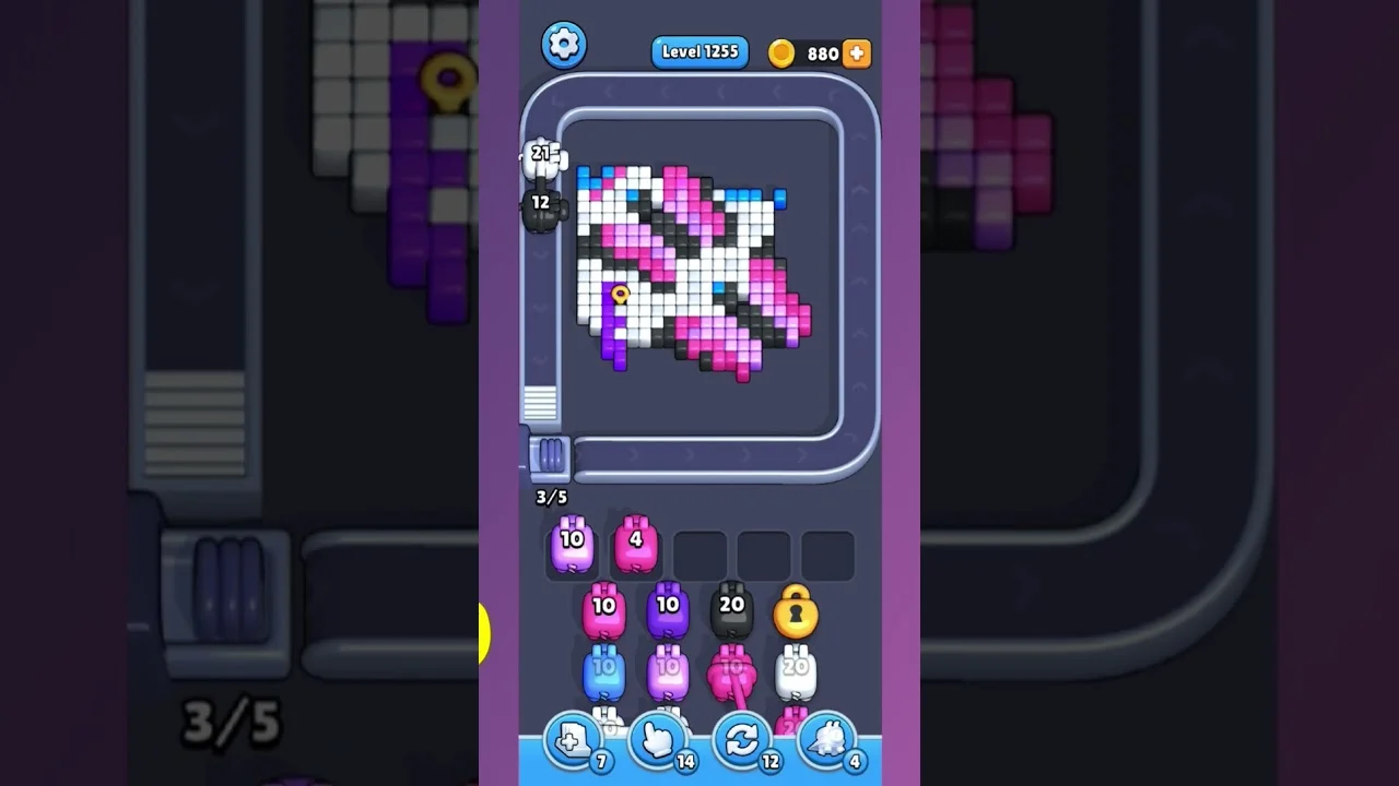 Pixel Flow Level 1255 Solution: Complete Walkthrough & Guide