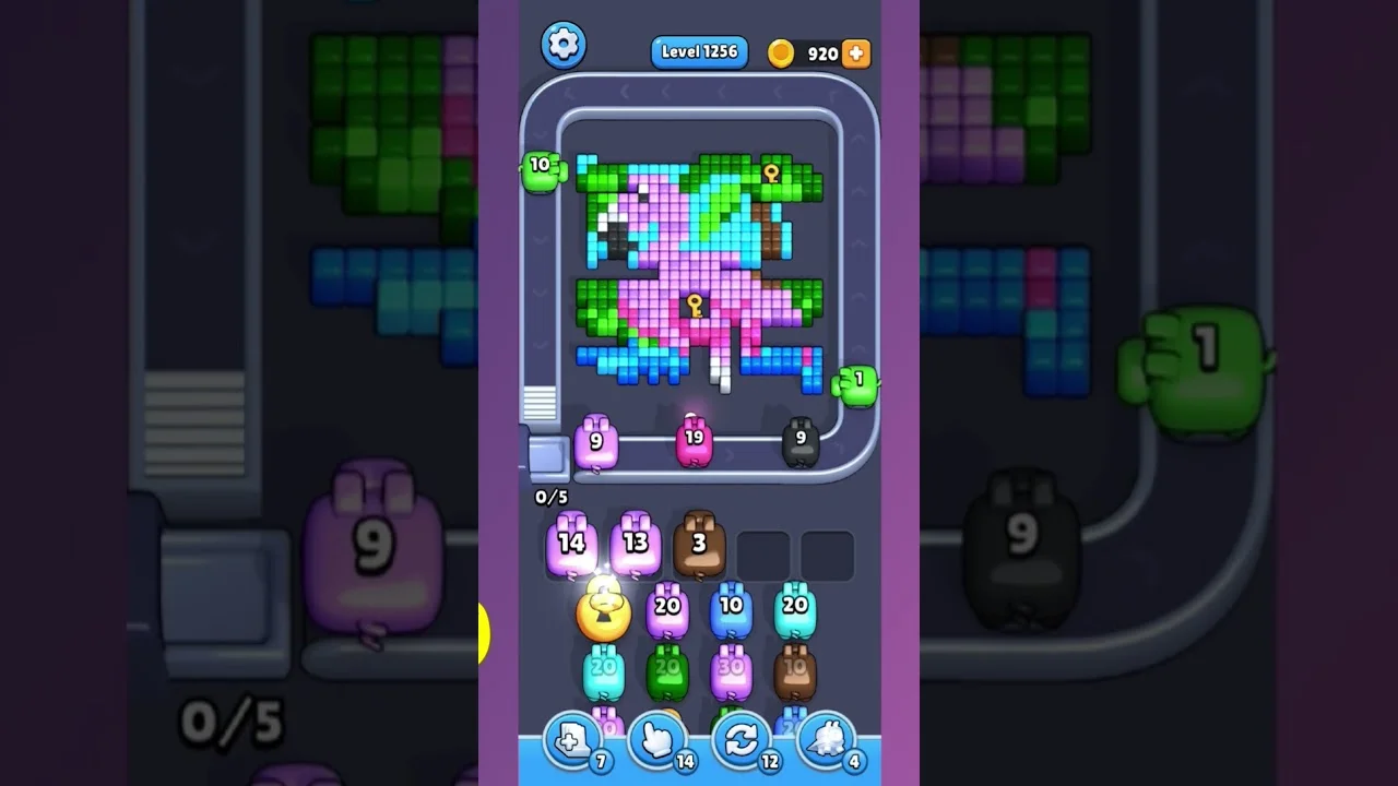 Pixel Flow Level 1256 Solution: Complete Walkthrough & Guide
