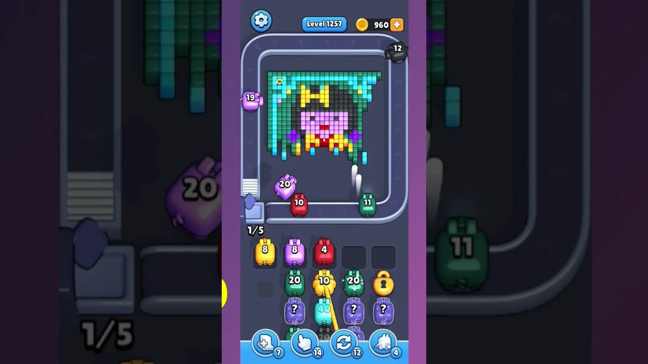 Pixel Flow Level 1257 Solution: Complete Walkthrough & Guide