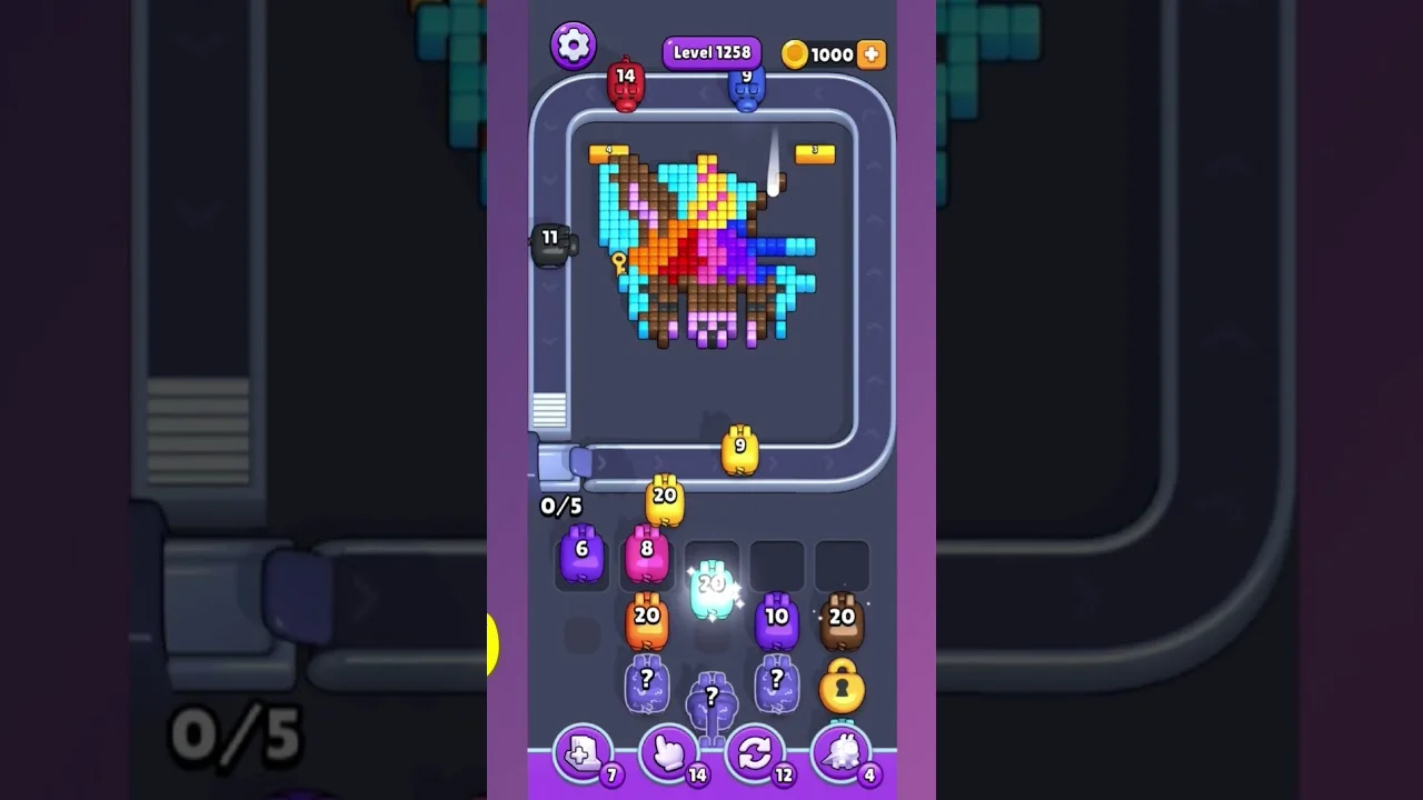 Pixel Flow Level 1258 Solution: Complete Walkthrough & Guide