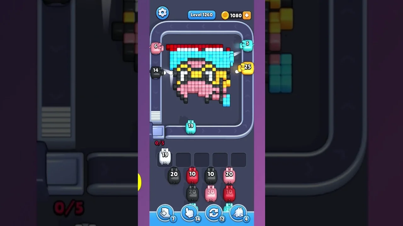 Pixel Flow Level 1260 Solution: Complete Walkthrough & Guide