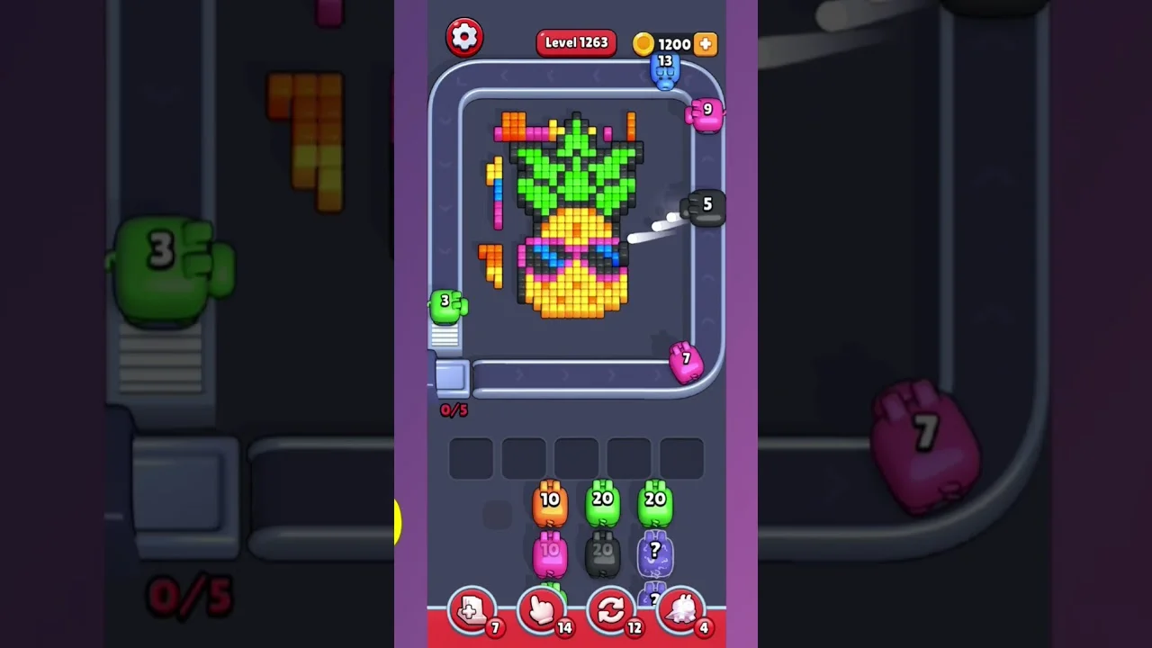 Pixel Flow Level 1268 Solution & Walkthrough Guide