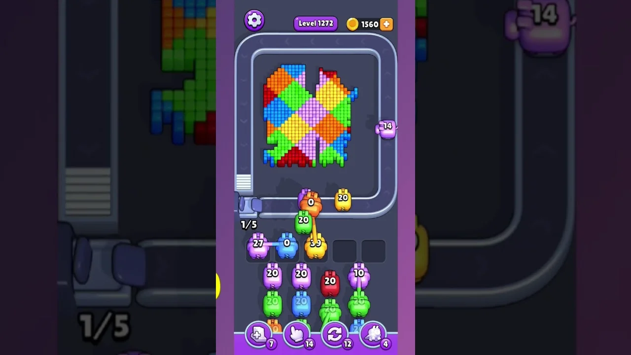 Pixel Flow Level 1272 Solution: Complete Walkthrough & Guide