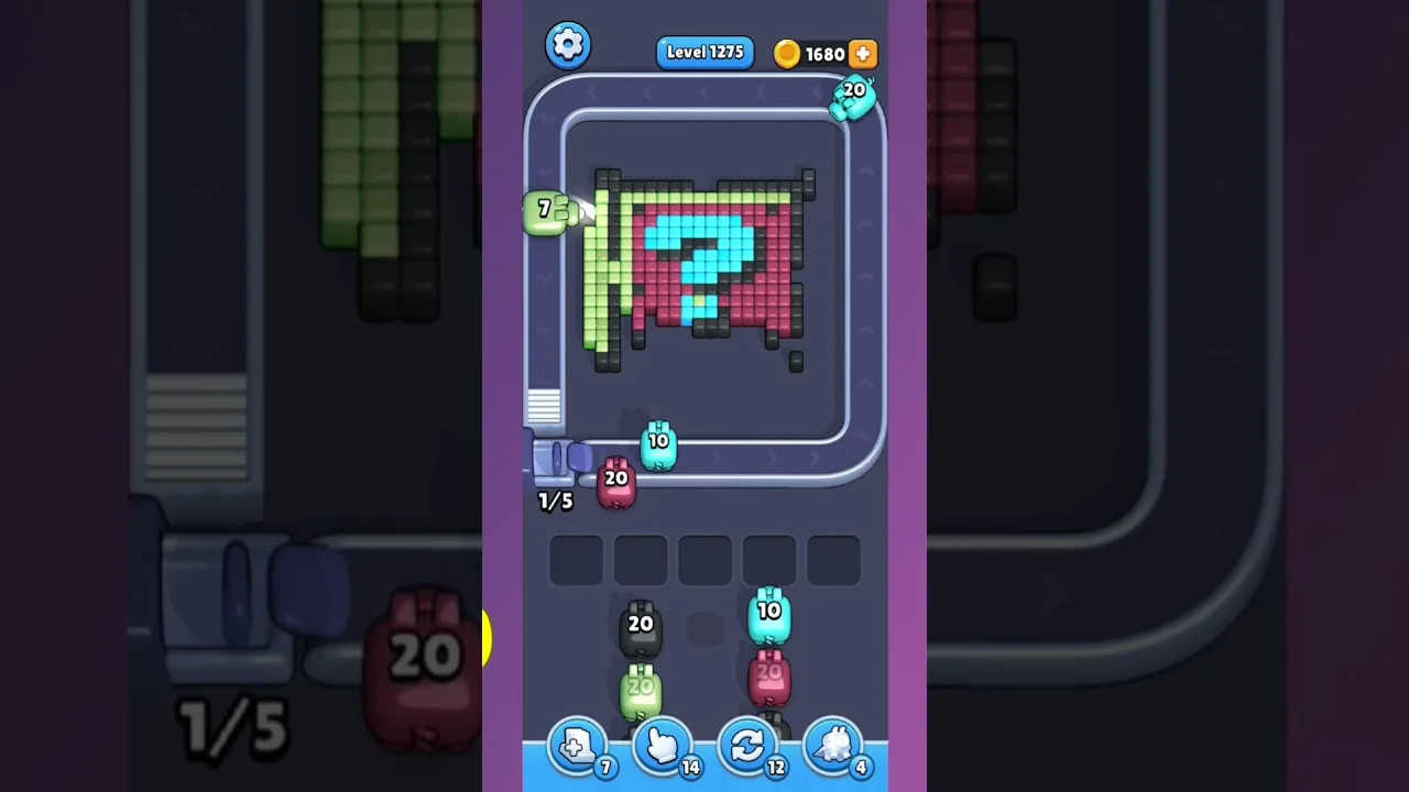 Pixel Flow Level 1275 Solution: Complete Walkthrough & Guide