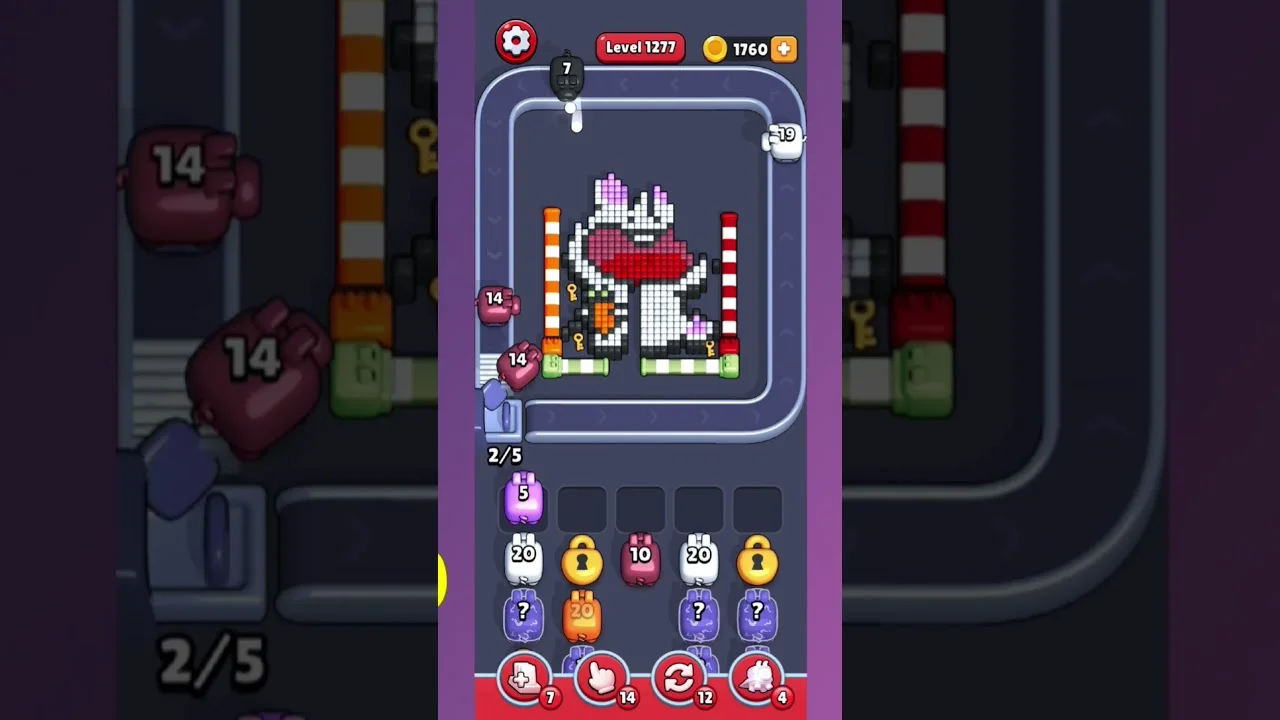 Pixel Flow Level 1277 Solution & Walkthrough Guide