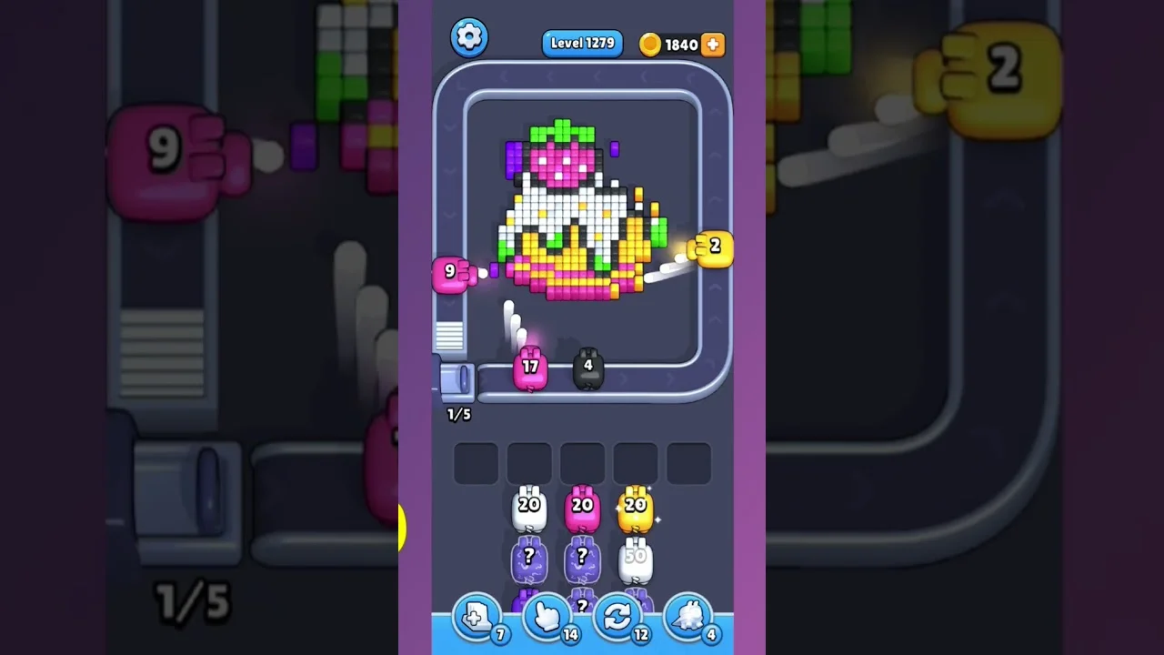 Pixel Flow Level 1279 Solution: Complete Walkthrough & Guide