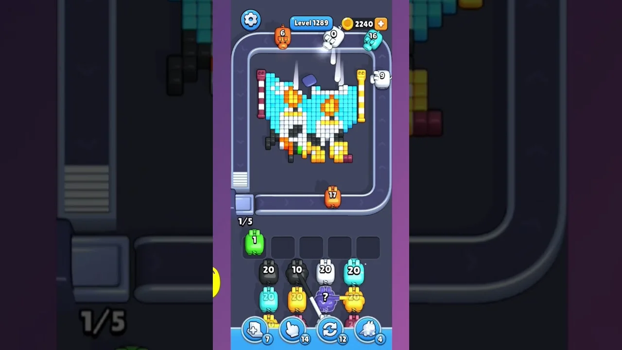 Pixel Flow Level 1288 Solution: Complete Walkthrough & Guide