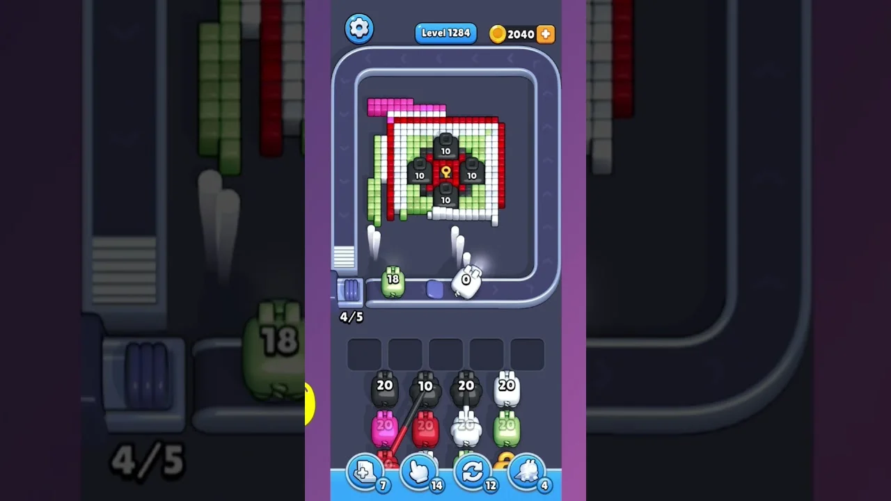Pixel Flow Level 1290 Solution & Walkthrough Guide